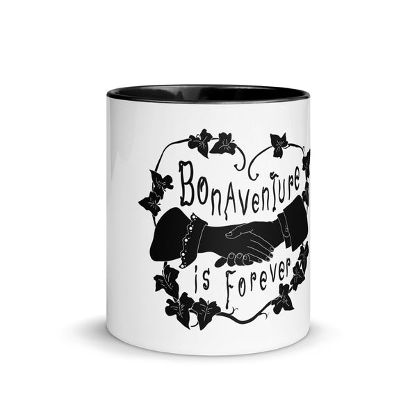 Bonaventure Forever Clasping Hands Two-Tone Mug with Color Inside
