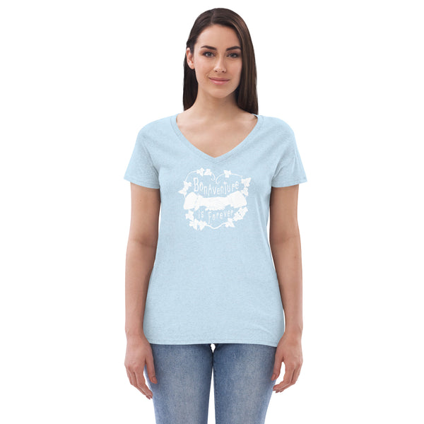 Bonaventure Forever Clasping Hands Women’s recycled v-neck t-shirt